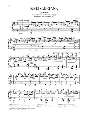Kreisleriana op. 16 - Schumann /Herttrich /Theopold - Piano - Book