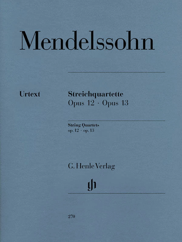 String Quartets op. 12 and 13 - Mendelssohn/Herttrich - 2 Violins/Viola/Cello - Parts Set