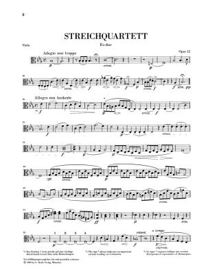 String Quartets op. 12 and 13 - Mendelssohn/Herttrich - 2 Violins/Viola/Cello - Parts Set