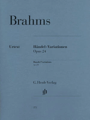 G. Henle Verlag - Handel Variations op. 24 - Brahms/Gerlach/Theopold  - Piano - Book