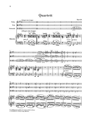 Piano Quartet A major op. 26 - Brahms /Krellmann /Theopold - Piano/Violin/Viola/Cello - Parts Set