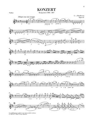 Violin Concerto D major op. 61 - Beethoven / Kojima /Schneiderhan - Violin/Piano - Sheet Music