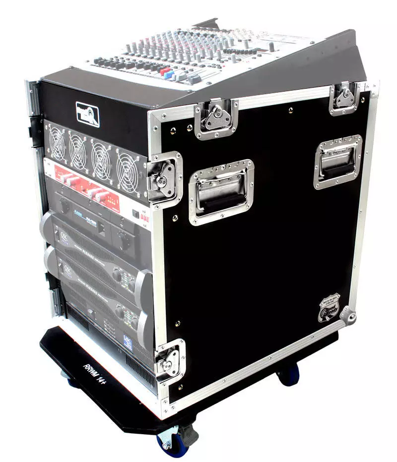 12U Slant Rack/12U Vertical Rack with Casters