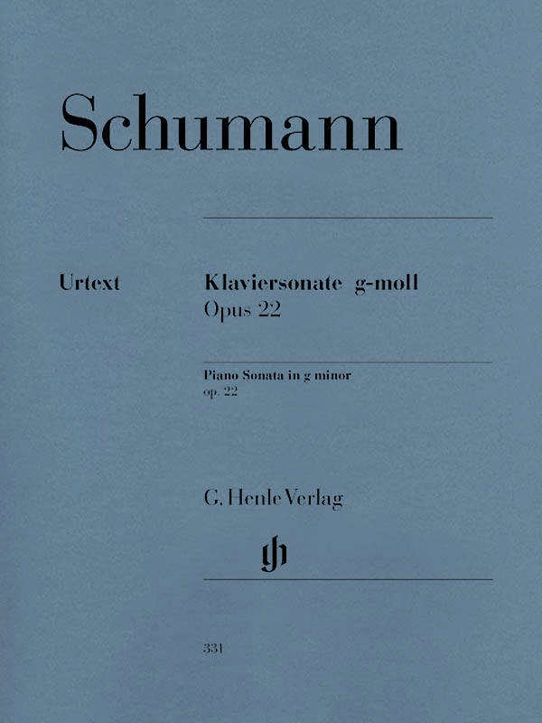 Piano Sonata g minor op. 22 (with original last movement) - Schumann /Herttrich /Theopold - Piano - Sheet Music