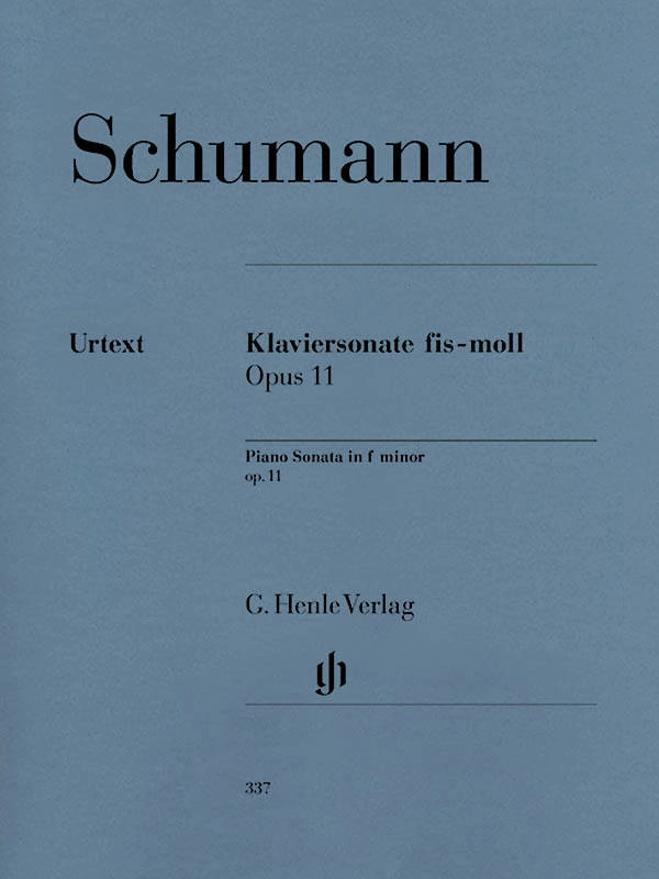 Piano Sonata f sharp minor op. 11 - Schumann /Herttrich /Theopold - Piano - Sheet Music