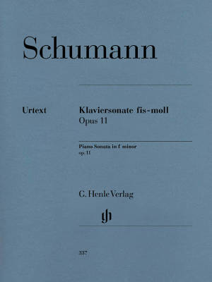 Piano Sonata f sharp minor op. 11 - Schumann /Herttrich /Theopold - Piano - Sheet Music