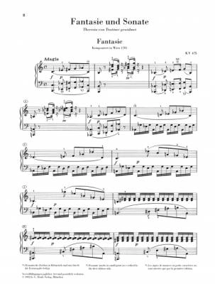 Fantasy and Sonata c minor K. 475/457 - Mozart/Herttrich/Theopold - Piano - Sheet Music