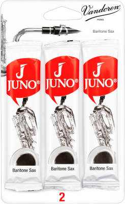 Juno Reeds - Baritone Sax Reeds - 3 Reeds - Strength 2