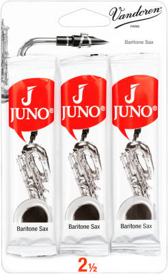 Juno Reeds - Baritone Sax Reeds - 3 Reeds - Strength 2.5