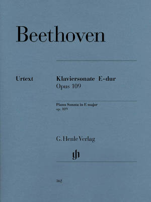 Piano Sonata no. 30 E major op. 109 - Beethoven/Wallner/Hansen - Piano - Sheet Music