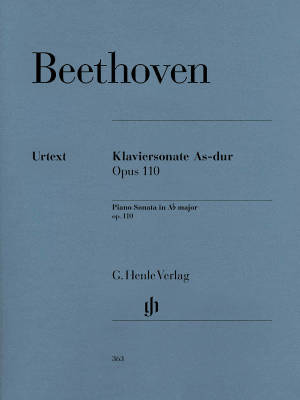G. Henle Verlag - Piano Sonata no. 31 A flat major op. 110 - Beethoven/Wallner/Hansen - Piano - Book