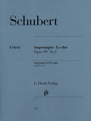 G. Henle Verlag - Impromptu E flat major op. 90 no. 2 D 899 - Schubert/Gieseking - Piano - Sheet Music