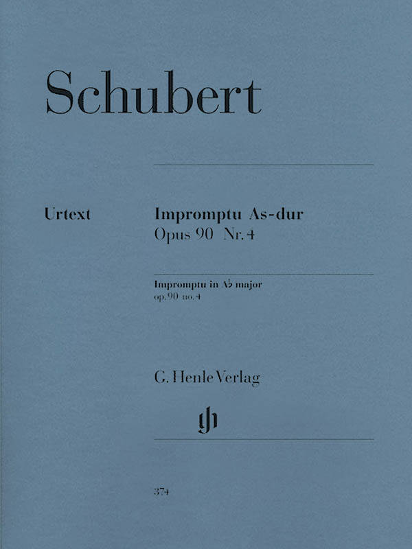 Impromptu A flat major op. 90 no. 4 D 899 - Schubert/Gieseking - Piano - Sheet Music