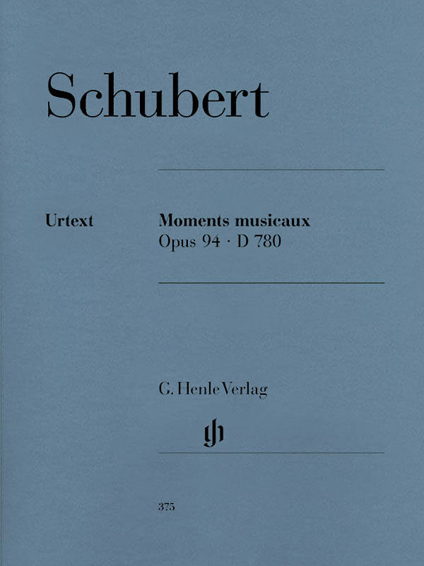 Moments Musicaux op. 94 D 780 - Schubert/Gieseking - Piano - Book