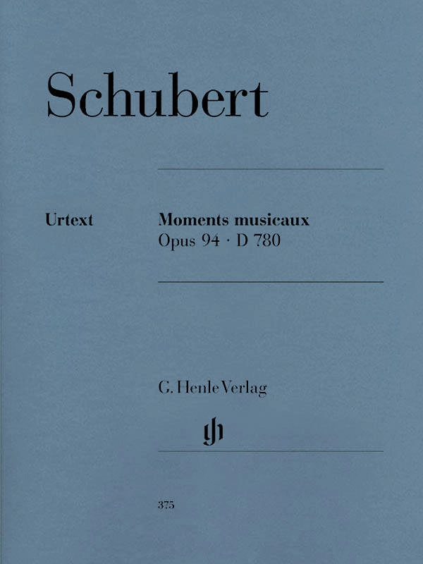 Moments Musicaux op. 94 D 780 - Schubert/Gieseking - Piano - Book