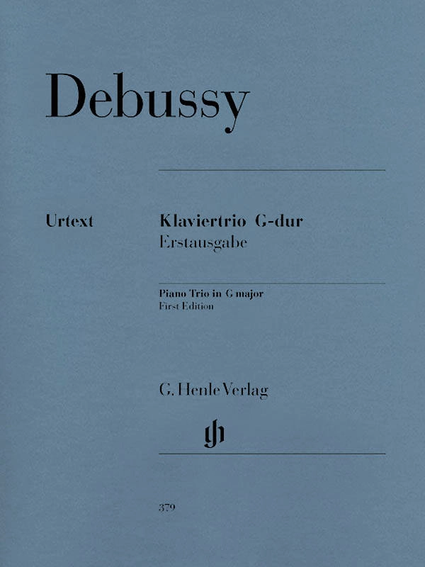 Piano Trio in G major (First Edition) - Debussy/Derr/Blumenthal - Piano/Violin/Cello - Parts Set