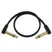 DAddario - 12 Flat Patch Cable, Right-Angle to Right-Angle