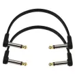 DAddario - 6 Flat Patch Cable, Right-Angle to Right-Angle, 2 Pack