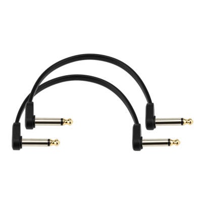 Planet Waves - 6 Flat Patch Cable, Offset Right-Angle, 2 Pack