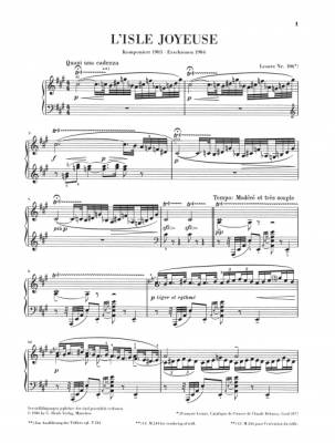 L\'Isle joyeuse - Debussy /Heinemann /Theopold - Piano - Sheet Music
