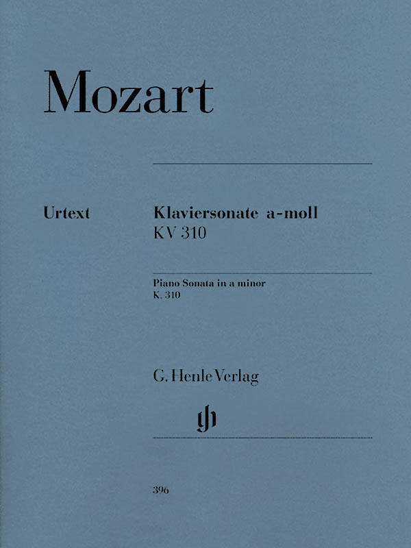 Piano Sonata a minor K. 310 (300d) - Mozart /Herttrich /Theopold - Piano - Sheet Music