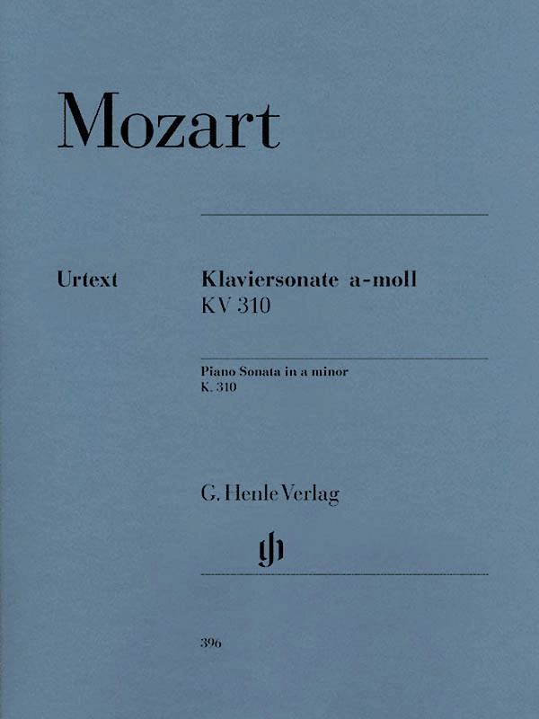 Piano Sonata a minor K. 310 (300d) - Mozart /Herttrich /Theopold - Piano - Sheet Music