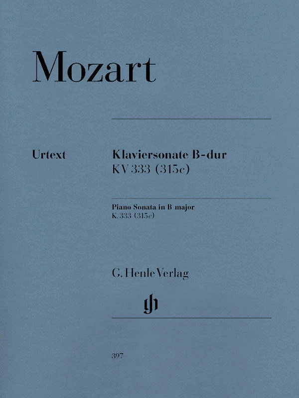 Piano Sonata B flat major K. 333 (315c) - Mozart /Herttrich /Theopold - Piano - Sheet Music