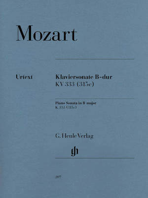 Piano Sonata B flat major K. 333 (315c) - Mozart /Herttrich /Theopold - Piano - Sheet Music