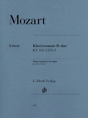 G. Henle Verlag - Piano Sonata B flat major K. 333 (315c) - Mozart /Herttrich /Theopold - Piano - Sheet Music