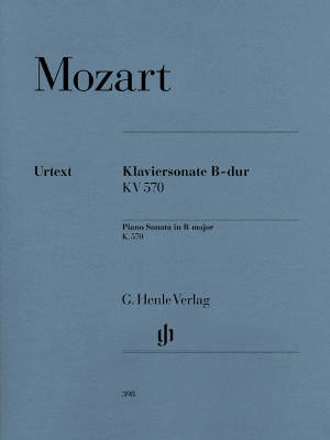 G. Henle Verlag - Piano Sonata B flat major K. 570 - Mozart /Herttrich /Theopold - Piano - Sheet Music