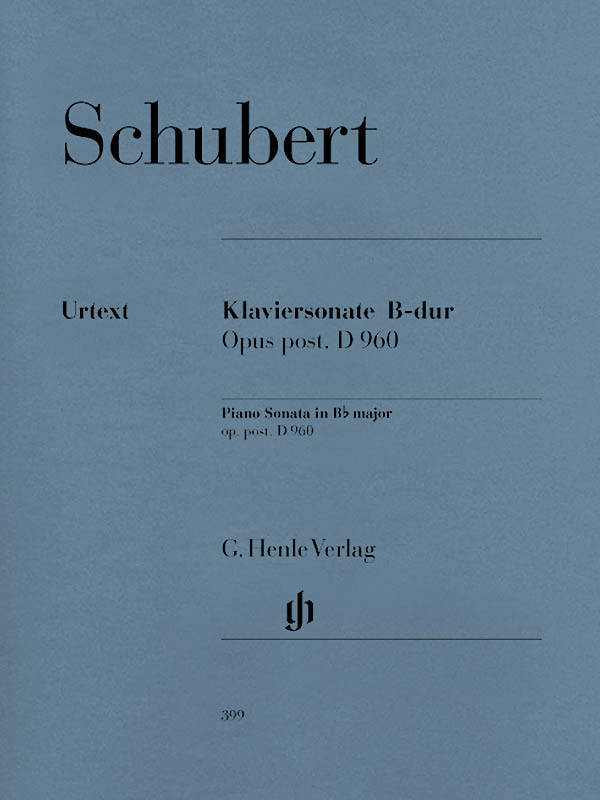 Piano Sonata B flat major op. post. D 960 - Schubert/Mies/Theopold - Piano - Sheet Music