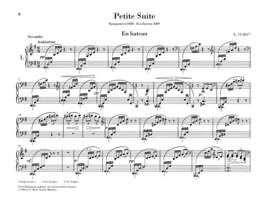 Petite Suite - Debussy /Heinemann /Groethuysen - Piano Duet (1 Piano, 4 Hands) - Book