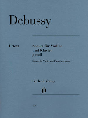 G. Henle Verlag - Violin Sonata g minor - Debussy /Heinemann /Guntner - Violin/Piano - Sheet Music
