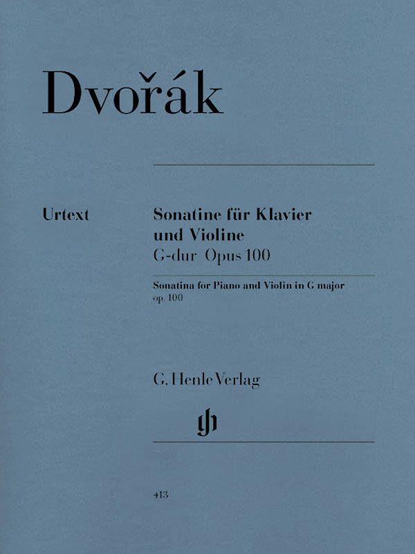Violin Sonatina G major op. 100 - Dvorak/Gerlach/Pikova - Violin/Piano - Sheet Music