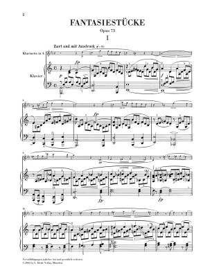 Fantasy Pieces op. 73 - Schumann /Herttrich /Theopold - Clarinet/Piano - Book