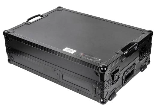 Black Glide-Style DJ Coffin Flight Case for 1x Rane 72 Mixer and 1x Rane 12