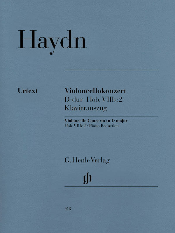 Violoncello Concerto D major Hob. VIIb:2 - Haydn/Gerlach/Ginzel - Cello/Piano - Book