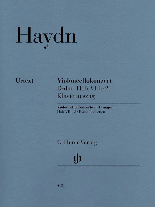 Violoncello Concerto D major Hob. VIIb:2 - Haydn/Gerlach/Ginzel - Cello/Piano - Book