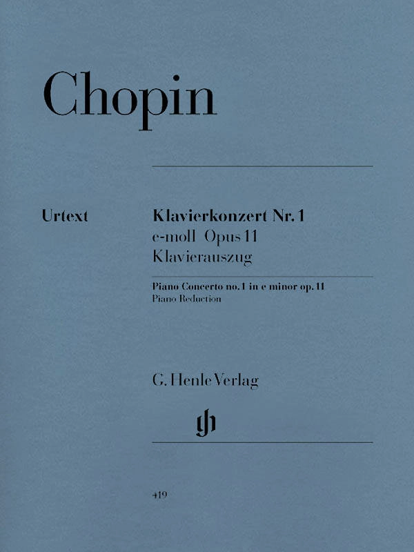 Piano Concerto no. 1 e minor op. 11 - Chopin /Zimmermann /Theopold - Piano/Piano Reduction (2 Pianos, 4 Hands) - Book