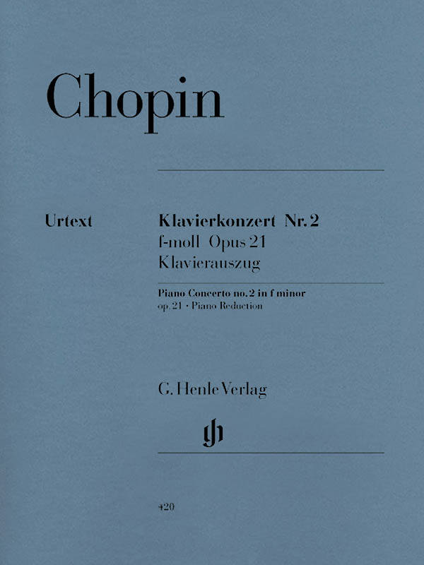 Piano Concerto no. 2 f minor op. 21 - Chopin /Zimmermann /Theopold - Piano/Piano Reduction (2 Pianos, 4 Hands) - Book