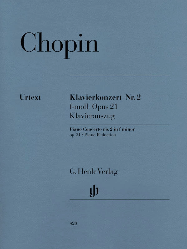 Piano Concerto no. 2 f minor op. 21 - Chopin /Zimmermann /Theopold - Piano/Piano Reduction (2 Pianos, 4 Hands) - Book