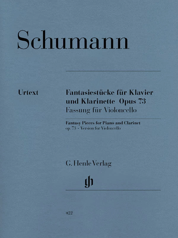 Fantasy Pieces op. 73 - Schumann /Herttrich /Ginzel - Cello/Piano - Book