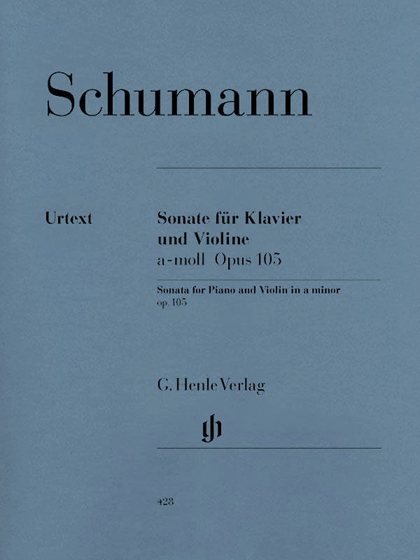 Violin Sonata No. 1 a minor op. 105 - Schumann/Haug-Freienstein/Guntner - Violin/Piano - Sheet Music