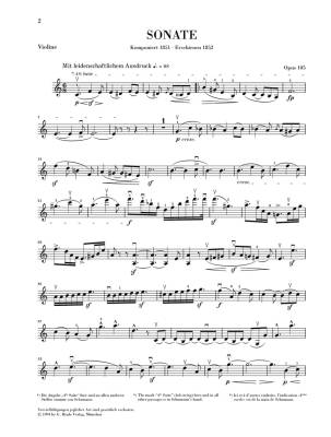 Violin Sonata No. 1 a minor op. 105 - Schumann/Haug-Freienstein/Guntner - Violin/Piano - Sheet Music