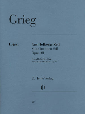From Holberg\'s Time op. 40, Suite in the Old Style - Grieg /Herttrich /Steen-Nokleberg - Piano - Book