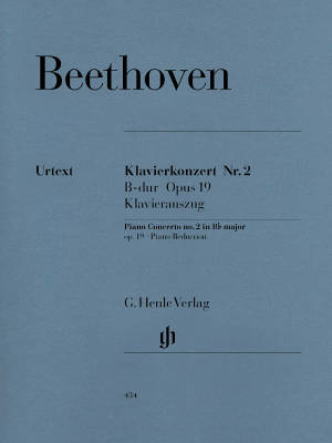 G. Henle Verlag - Concerto pour piano no. 2 Bmol majeur op. 19 - Beethoven/Kuthen/Kann - Rduction pour piano (2 Pianos, 4 Mains) - Livre