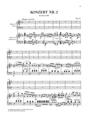 Piano Concerto no. 2 B flat major op. 19 - Beethoven/Kuthen/Kann - Piano/Piano Reduction (2 Pianos, 4 Hands) - Book