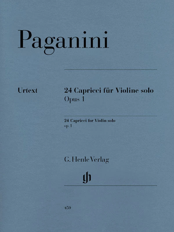 24 Capricci op. 1 - Paganini/De Barbieri - Violin - Book