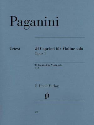 G. Henle Verlag - 24 Capricci op. 1 - Paganini/De Barbieri - Violin - Book