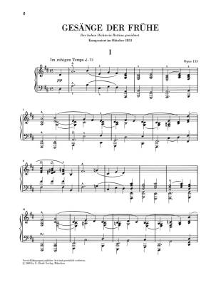 Gesange der Fruhe op. 133 - Schumann /Boetticher /Theopold - Piano - Book